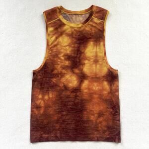 Lululemon Disconnect Marble Dye Soleil Wine Metal Vent Tech Sleeveless Tank XS